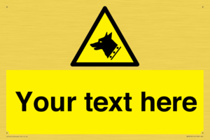 Custom Warning: Guard dog